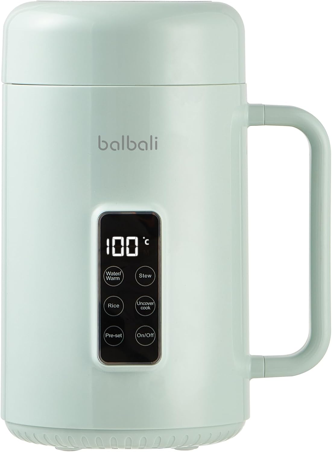 balbali Portable Electric Pot for Cooking Dorm Room - 28oz Non-stick Travel Electric Kettle, Mini Hot Pot with Temperature and Time Control - Self Heating Soup/Rice/Ramen Cooker/Warmer Green