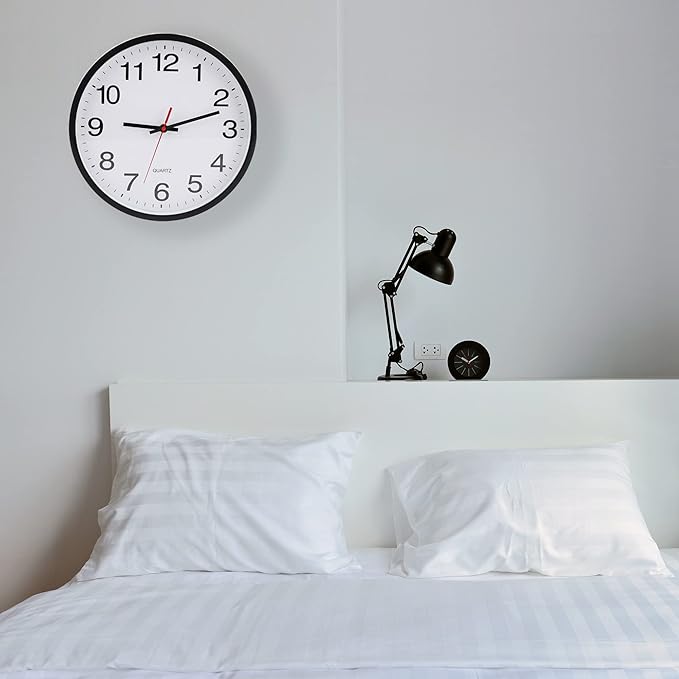 OceeK Wall Clock, Silent Non-Ticking, Modern Small Wall Clocks 8 Inch, Quality - Image 8