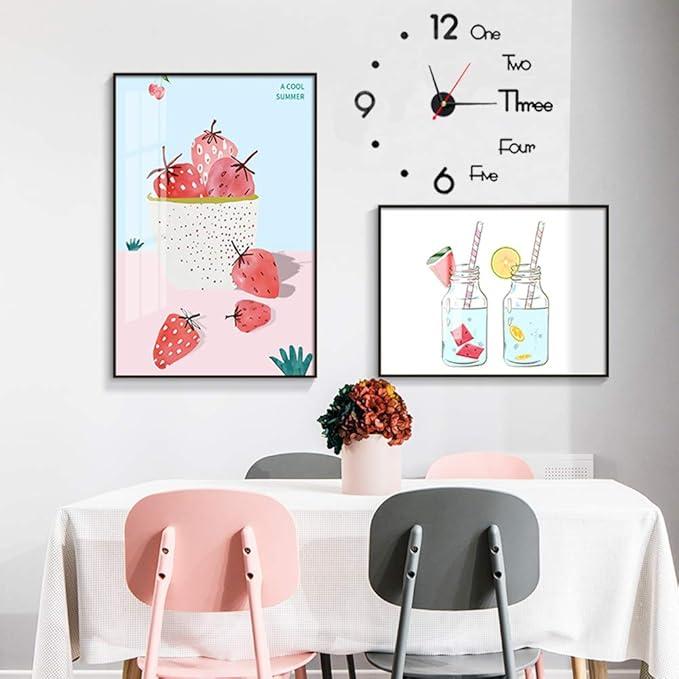10-20 Inch DIY Wall Clock 3D Frameless Silent Non Ticking - Image 3
