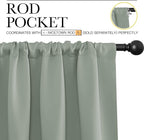 NICETOWN 2 Panels Blackout Curtains, Rod Pocket Window Curtains Room Darkning - Image 2