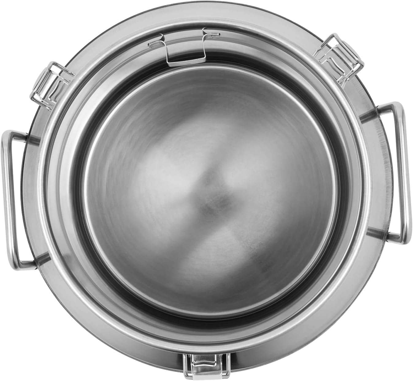 Stainless Steel Milk Bucket With Sealing Lid and Carry Handle,Thickened Stainless Steel Milk Can Large Liquid Container Storage for Coffee, Tea, Water,Oil Storage Transport ((12L/3.2Gal)