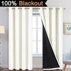 Yakamok 100% Blackout Curtains Thermal Insulated Curtain Panels - Image 2