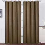 LEMOMO Brown Thermal Blackout Curtains/52 x 95 Inch/Set of 2 Panels Room by Lemomo