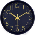 Wall Clock, Silent Wall Clocks Battery Operated 10 Inch- Modern Non Ticking by MABPEDO