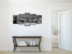 Wieco Art New York Brooklyn Bridge Canvas Wall Art Night View 5 Panels Modern - Image 8