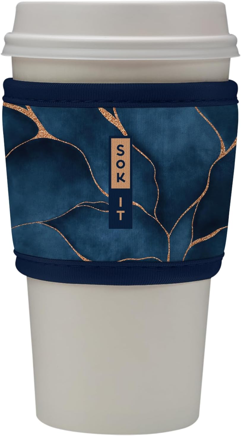 Sok It HotSok Coffee & Tea Reusable Insulated Neoprene Cup Sleeve (Midnight Hour)