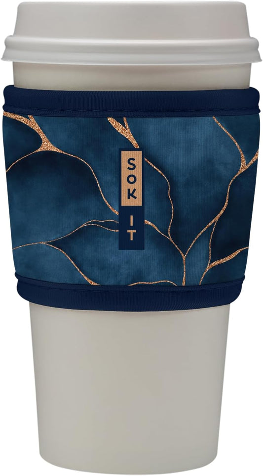 Sok It HotSok Coffee & Tea Reusable Insulated Neoprene Cup Sleeve (Midnight Hour)