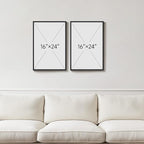 Framed Neutral Abstract Floral Wall Art - Image 3