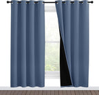 NICETOWN Full Shade Curtain Panels 78 inches Long, Pair of Energy Smart & Noise by NICETOWN