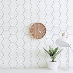 White Wallpaper Kitchen Backsplash Peel and Stick Wallpaper 197"×17.3" White by Fiula