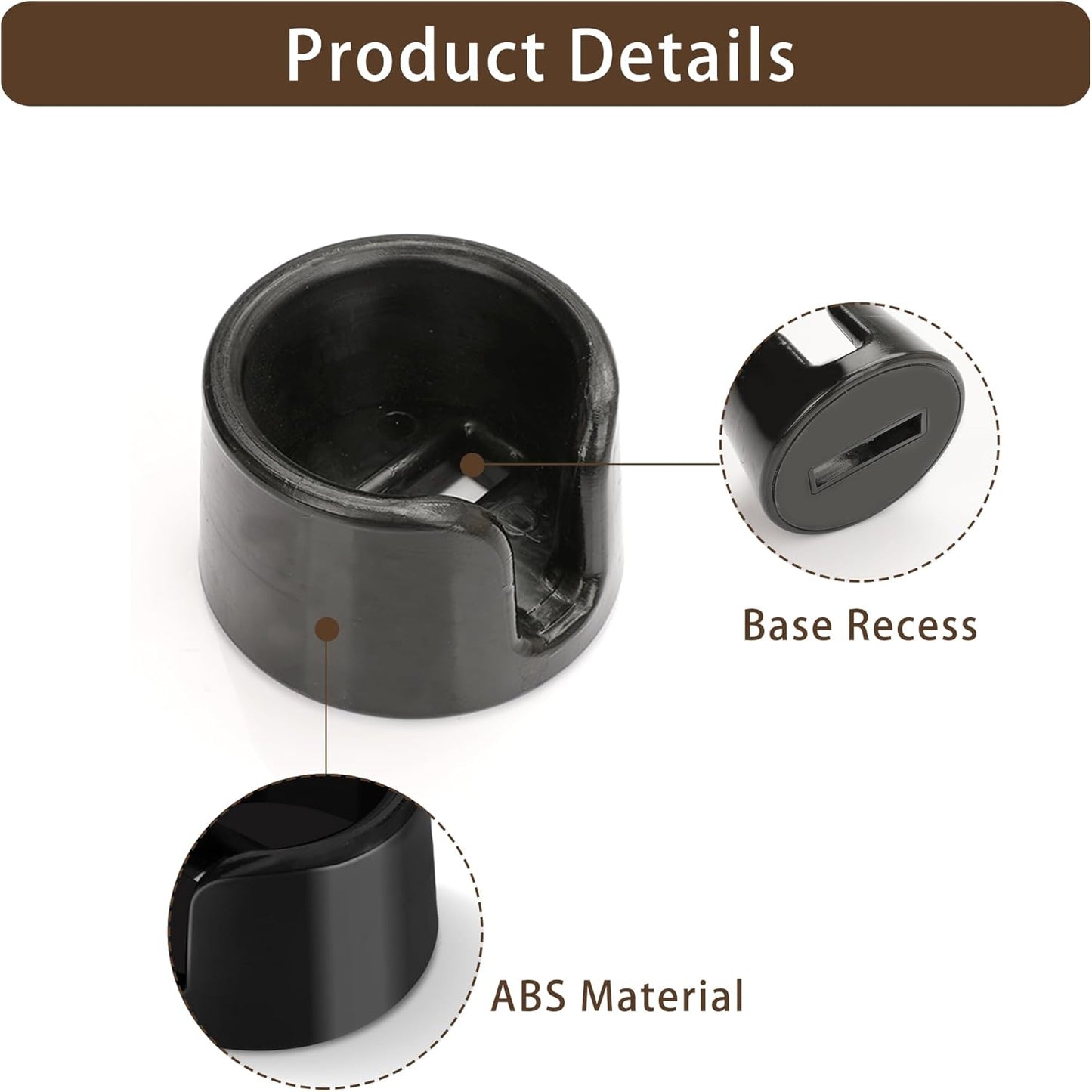 Coffee Tamper Base Compatible with Ninja Espresso Machine ES601/ES701,Handheld Portafilter Support Stand For Ninja Cafe Luxe,Anti-Slip Coffee Accessories Improves Tamping Stability & Extraction Black