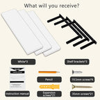 Vervida® White Floating Shelves - Image 7