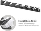 Ralbay 46" LED Matte Black Vanity Lights 7 Lights Acrylic Metal Black Modern - Image 2