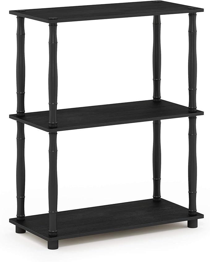Furinno TURN-N-TUBE Storage Shelves, 3-Tier Book Shelf, Corner Shelf, Toolless - Image 5