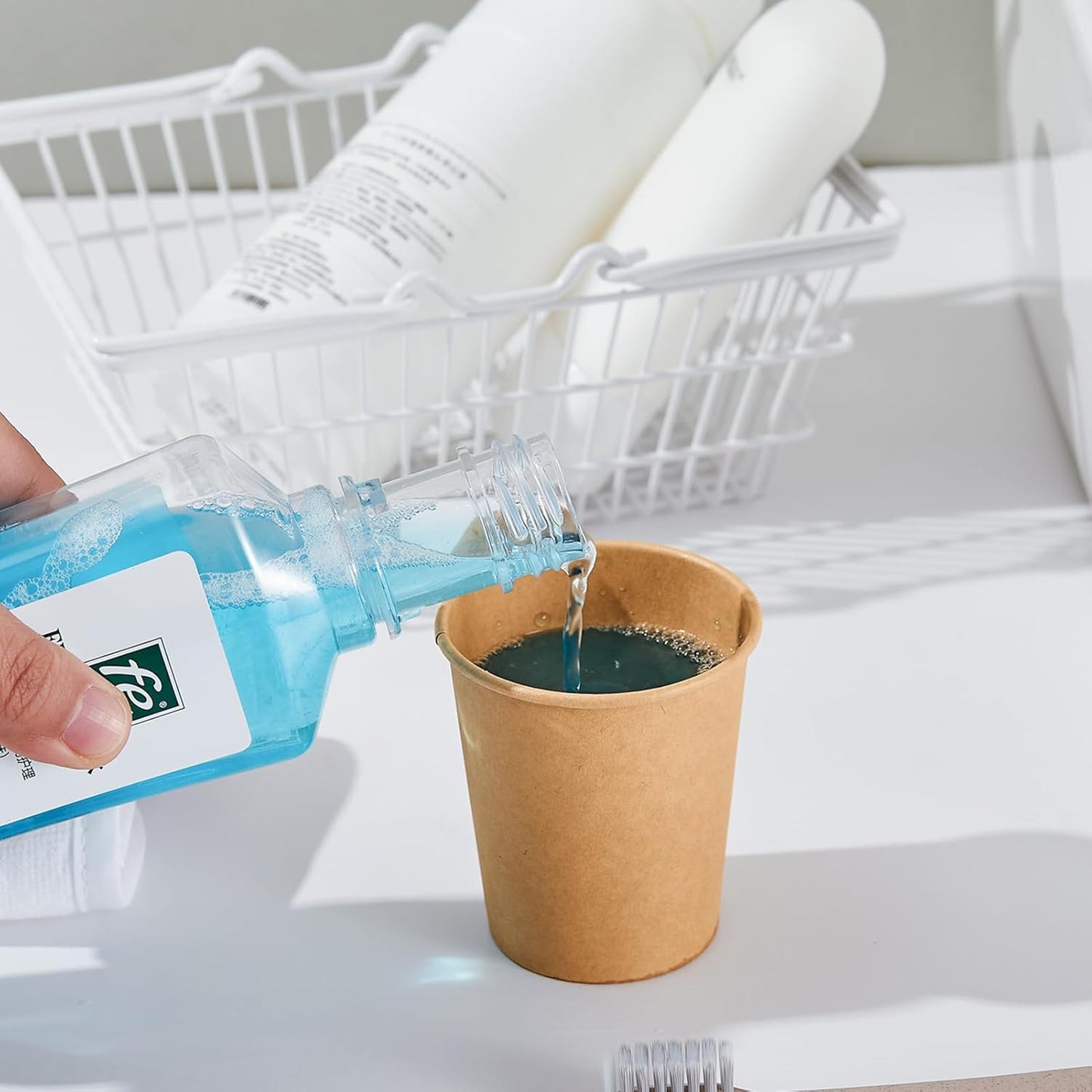 400 Pack 3 oz Kraft Paper Cups, Disposable Bathroom Cups, Mini Mouthwash Cups, Hot/Cold Beverage Drinking Cup for Gargle Espresso Juice Medicine (Brown)