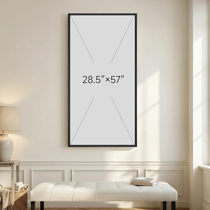 Large Framed Neutral Abstract Wall Art, Modern Minimalist Geometric Pictures - Image 7