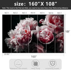 Black Peony Pink Floral Living Room Fabric Wallpaper Bedroom Bathroom Dark - Image 4