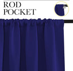 NICETOWN Blackout Curtains for Bedroom, 1 Pair, 62 by 63-inch, Window Treatment - Image 2
