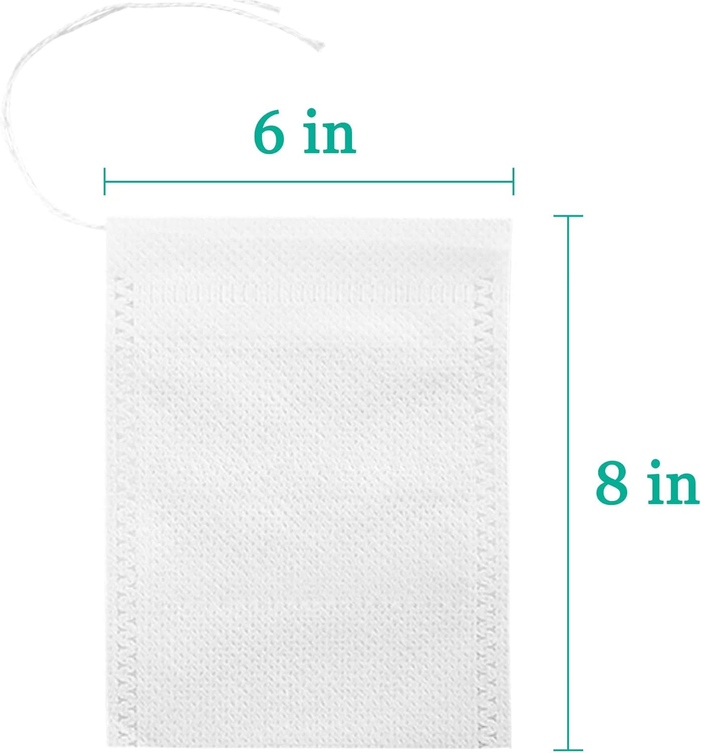 Yzurbu 100pcs Cold Brew Coffee Bags, 6'' x 8'' No Mess Disposable Filter Bag with Drawstring for Coffee Grounds & Ice Tea