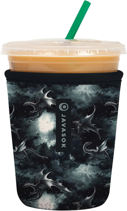Sok It JavaSok Iced Coffee & Cold Soda Insulated Neoprene Cup Sleeve (Dragon Lore, Small: 16-20oz)
