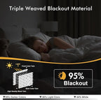 MIULEE Blackout Curtains for Bedroom Living Room 2 Panels, Thermal Insulated - Image 3