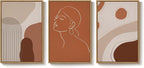 Framed Mid Century Modern Boho Wall Art - Image 6