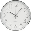 Wall Clock 10 Inch Non-Ticking Silent Modern Simple Style Round Decor Clock by BAKBRAND
