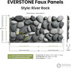 EverStone River Rock Faux Rock Panel, Canyon Dune Color - Image 2