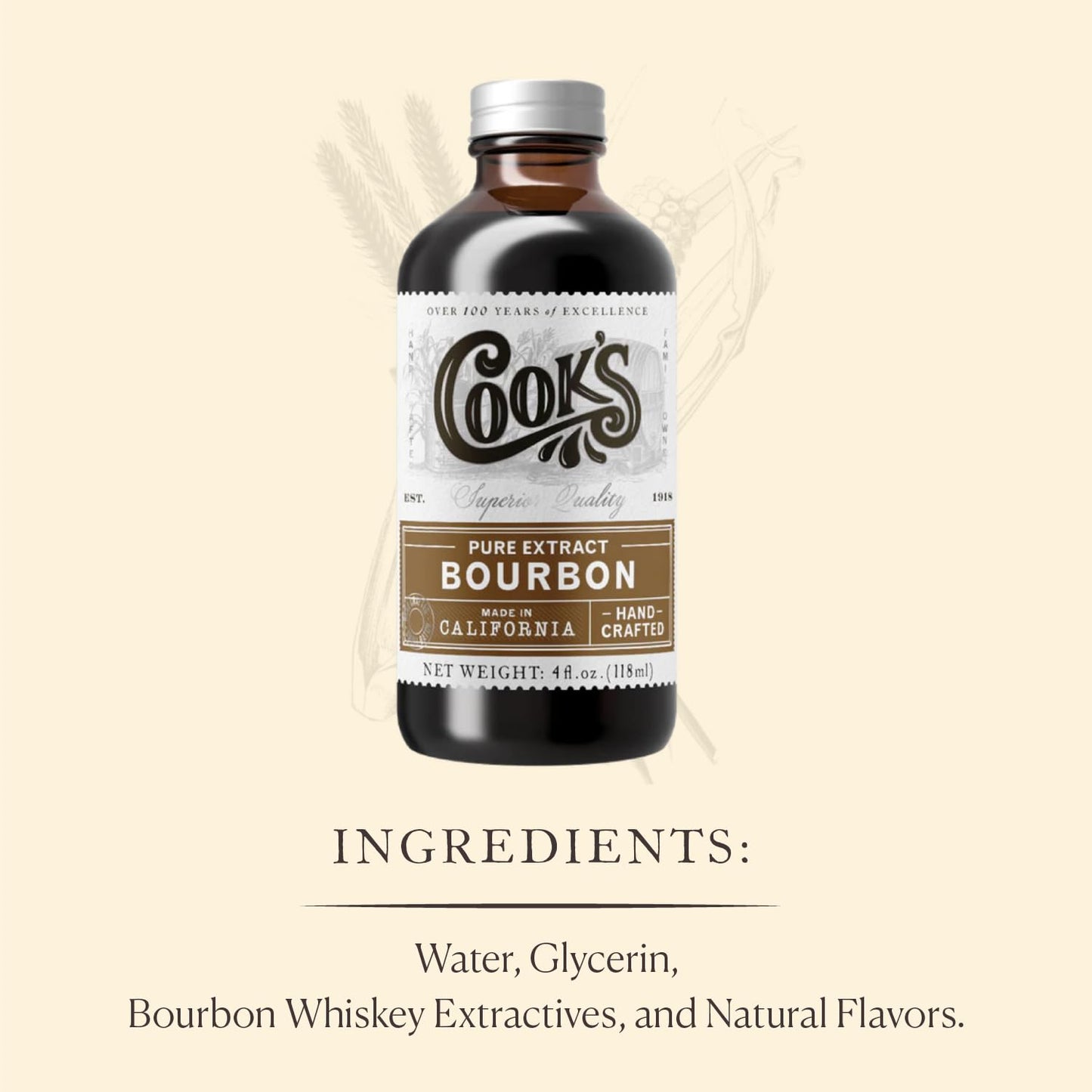 Cook's Bourbon Extract 4 oz