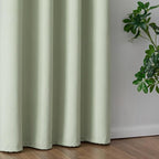 IGEMAEVE Sage Green Curtains 96 Inch Length 2 Panels Set, Light Filtering - Image 5
