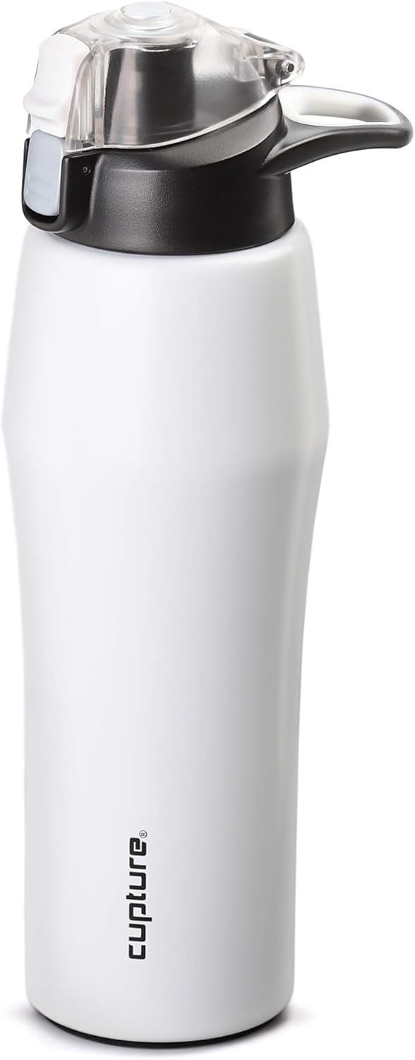 Cupture Action Bottle with Handle - Stainless Steel Vacuum-Insulated, 22 oz