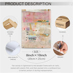 Abstract Modern Watercolor Painting Wall Art Trendy Vibrant Pastel Posters - Image 2