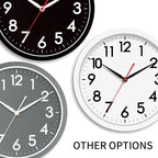 AKCISOT Wall Clock 10 Inch Silent Wall Clocks Battery Operated Non Ticking - Image 4
