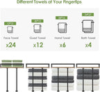 Towel Racks for Bathroom-Wall Mounted Floating Shelves for Wall Bathroom - Image 6