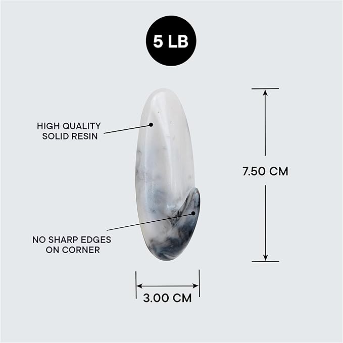 Indian Shelf Decorative Resin Adhesive Wall Hooks - Image 3