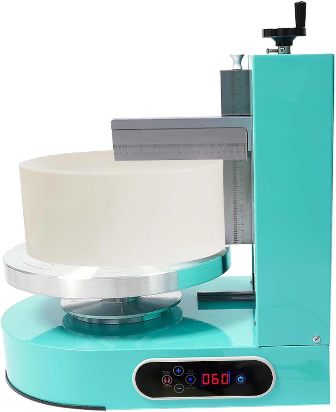 Cake Decorating Machine, 200W Cake Cream Spreading Machine 60-320rpm Rotating Speed Automatic Cake Cream Spreading Machine with LCD Display for 4-12 inch Cakes (Green)