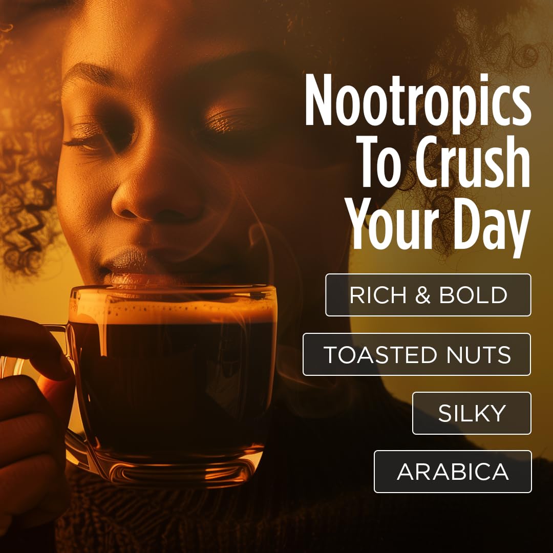 VitaCup Lightning Coffee Pods, for Memory & Focus w/ 2X Caffeine, Green Coffee Bean, B Vitamins, D3, Strong Dark Roast, Recyclable Single Serve Pod Compatible with Keurig K-Cup Brewers, 16 Ct