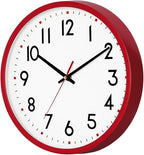 HZDHCLH Wall Clock Red, Silent Wall Clocks Battery Operated 8 Inch Modern Non - Image 7