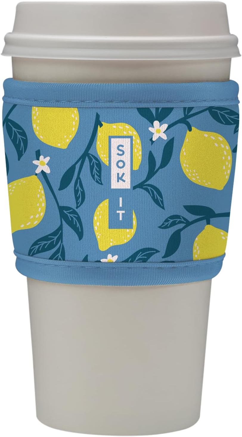 Sok It HotSok Coffee & Tea Reusable Insulated Neoprene Cup Sleeve (Main Squeeze)