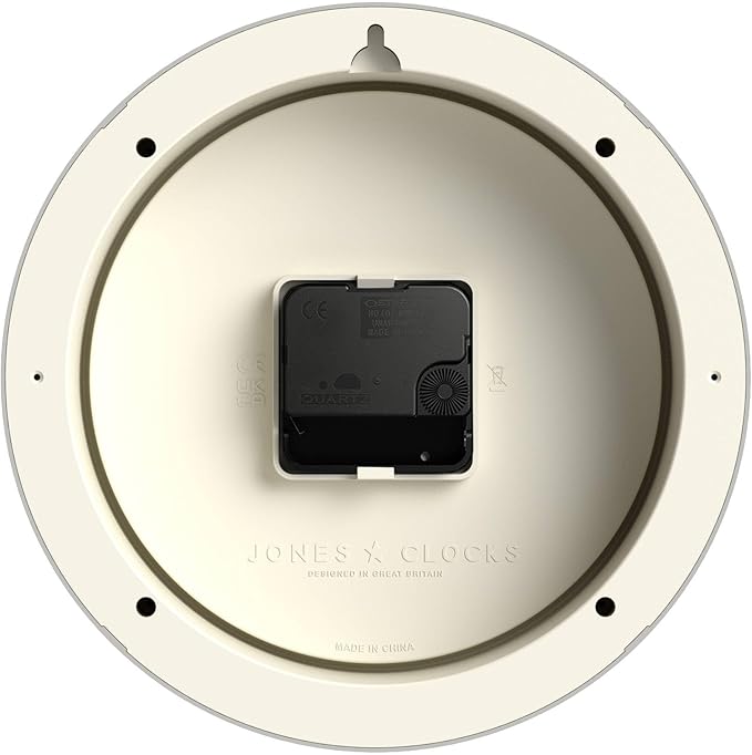 JONES CLOCKS® Fuze wall Clock | Small Round Clock | Black | Playful Modern - Image 6
