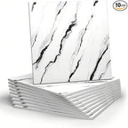 Chejiaye 10pcs Marble Peel and Stick Backsplash Waterproof Washroom Wall Panels by Chejiaye