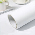 practicalWs White Contact Paper 23.6''x236.2'' White Peel and Stick Wallpaper by practicalWs