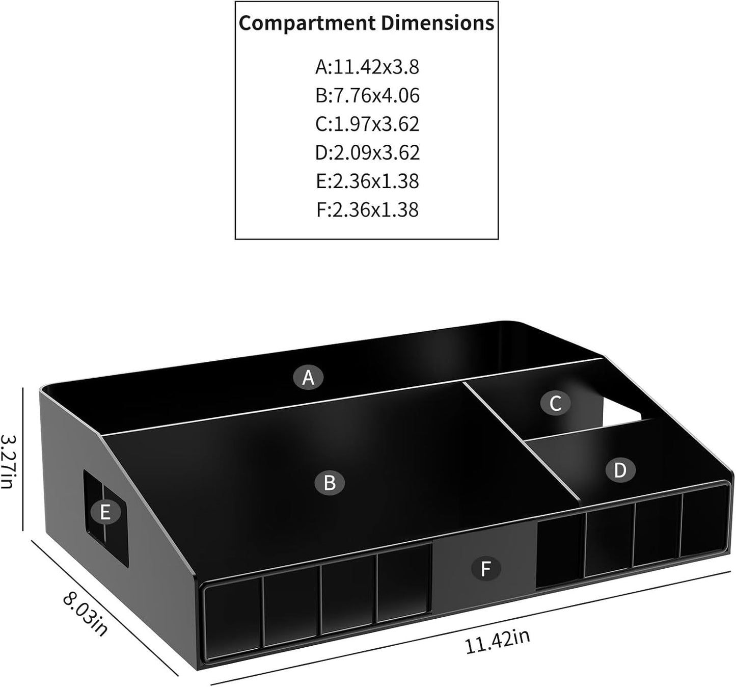 Metal Coffee Station Organizer for Countertop - Coffee Bar Organizer with Designable DIY Logo, K Cup Pods Holder & Tea Condiment Storage - Rustic Breakroom Kitchen Decor in Balck