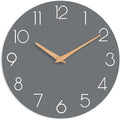cicininc Wall Clock, 10 Inch Wooden Silent Non-Ticking, Decorative Battery by CICININCOfficial