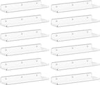 Lifewit Floating Shelves for Bathroom, Acrylic Wall Organizer for Perfume by Lifewit