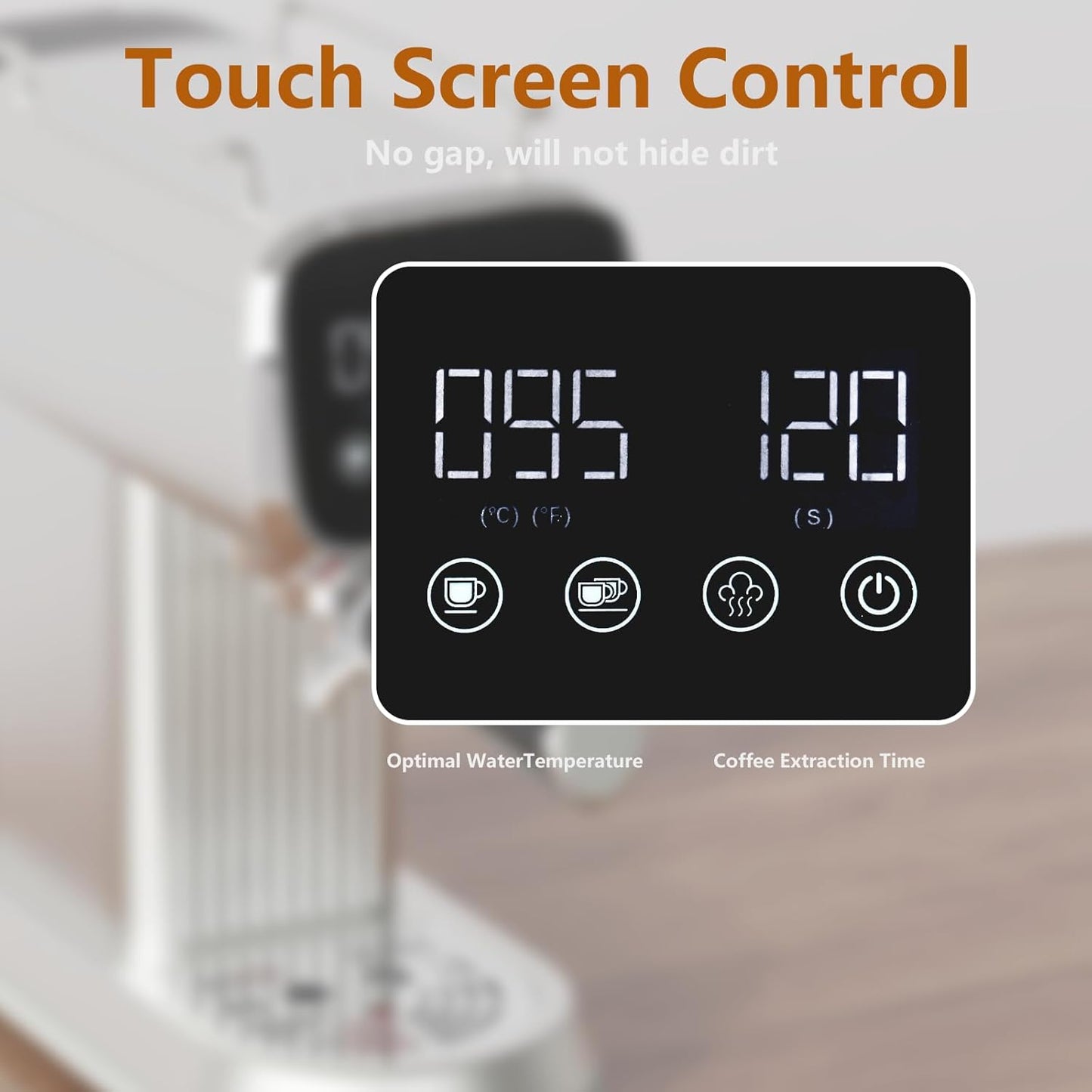 Espresso Machine with Steam Milk Frother：20 Bar Expresso Coffee Machines for Home-Espresso Maker with 27 oz Water Tank-Barista Coffee Maker for Americano Cold Brew Latte Cappuccino