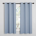 NICETOWN Vintage Blue Blackout Curtains 54 inches Length by NICETOWN