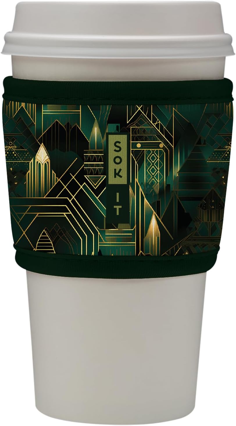 Sok It HotSok Coffee & Tea Reusable Insulated Neoprene Cup Sleeve (City Limits)