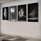 NCYEL Black and white ballet wall art dancer poster beautiful girl bedroom - Image 3
