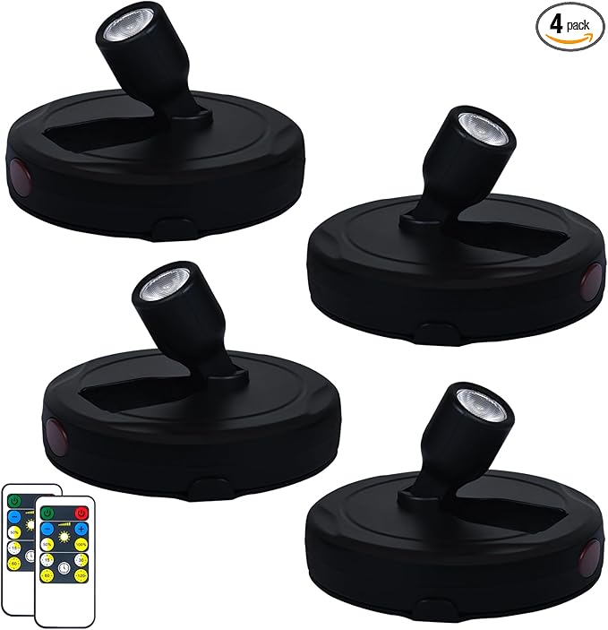 HAMVIDNE LED Spotlight, Battery Powered Picture Lights, Uplighting Indoor by HAMVIDNE
